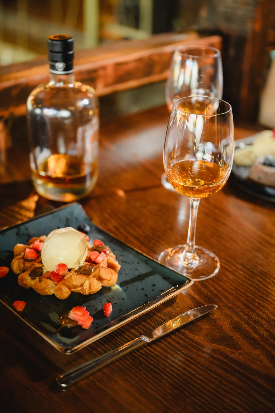 Sobremesa com vinho